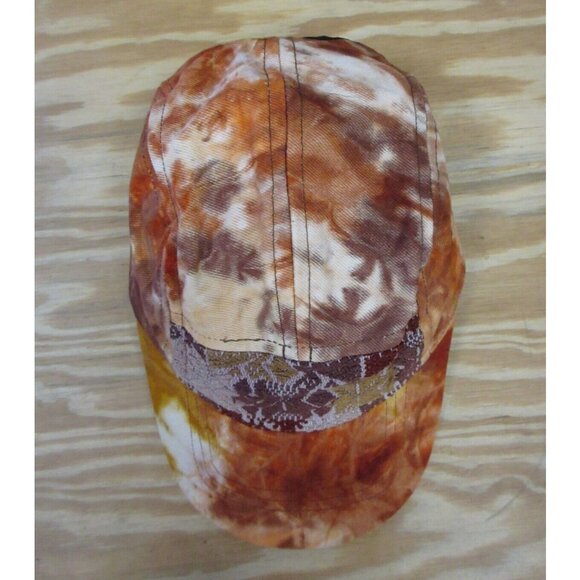 Ixchel Hat Cap Hook Loop Strap Tie Dye Patchwork Paneled Embroidered - Picture 6 of 11